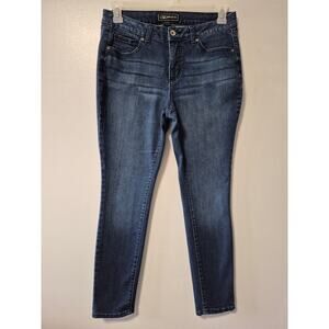 Cato Premium Classic Jeans Womens Size 10P Skinny Dark Wash Blue Denim